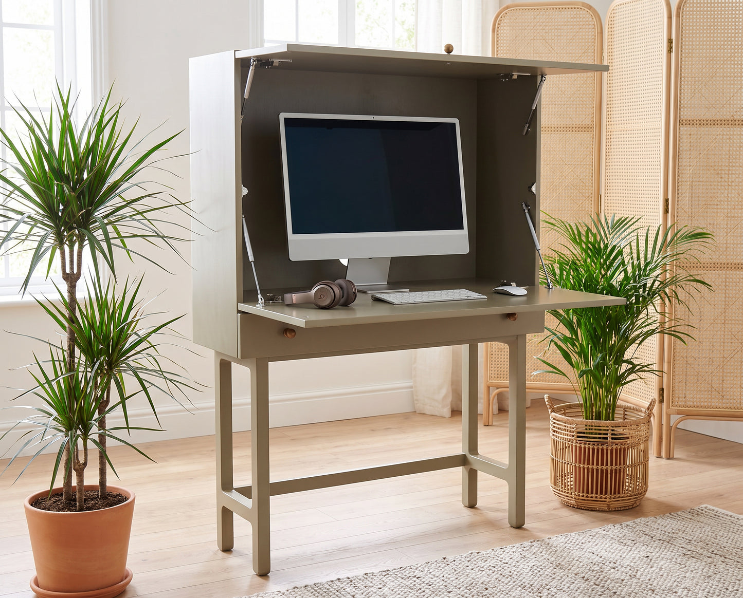 Rattan Desk